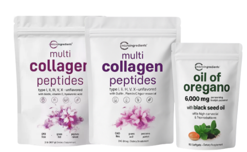 2 Multicolageno 1lb- Oil Oregan 90caps (Microingredients)